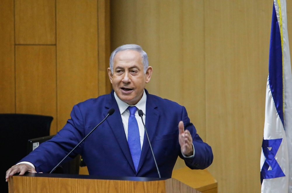 Image result for With Gaza war talk, Russia visit, Netanyahu fights on in election race
