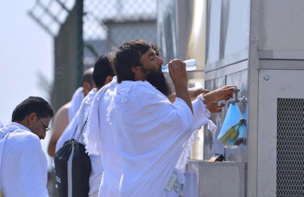 Pilgrims ascend to Mina at the start of the Haj rituals