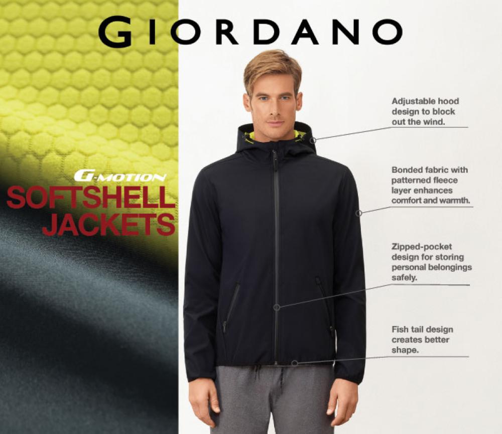 G-MOTION - GIORDANO’S SPORTSWEAR LINE