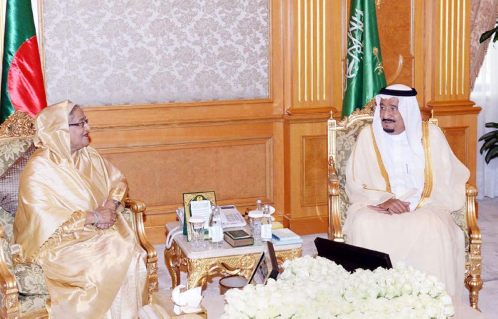 Prime Minister Sheikh Hasina met Saudi King Salman on 05 June 2016 at Al Salam Palace in Jeddah in June 2016