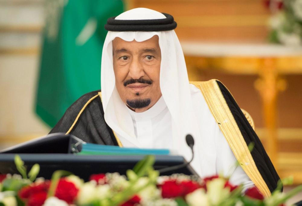 Custodian of the Two Holy Mosques King Salman chairs the weekly session of the Cabinet at Al-Salam Palace in Jeddah on Tuesday. — SPA