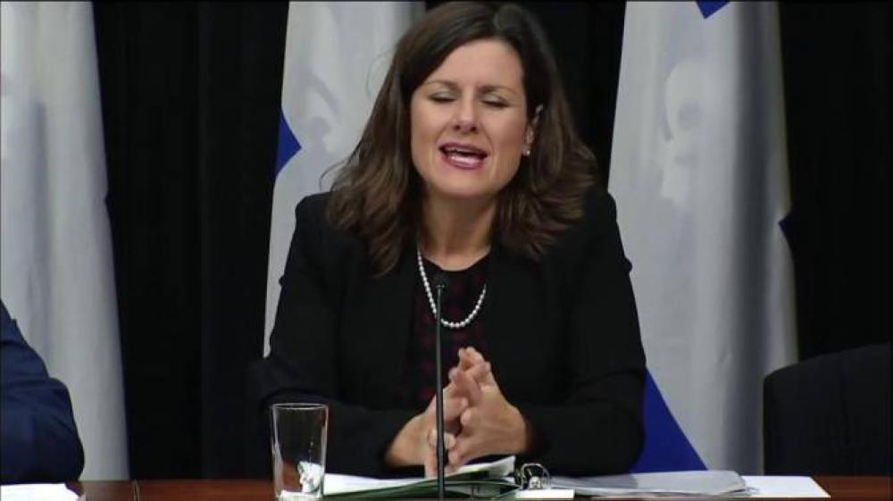 Quebec Justice Minister Stephanie Vallee, seen in this file photo, said the province wants to ensure accurate identification and better communication and public safety.