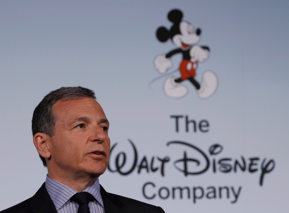 Walt Disney Company Chairman and Chief Executive Officer Robert Iger announces Disney's new standards for food advertising on their programming targeting kids and families at the Newseum in Washington June 5, 2012, in this file photo. — Reuters