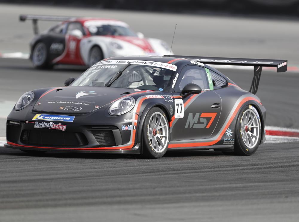 Al Saud on track in Race 2 of Round 2 in the Porsche GT3 