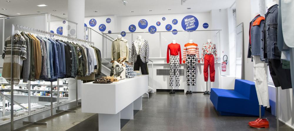 A view of the first floor of Colette in Paris, France.
