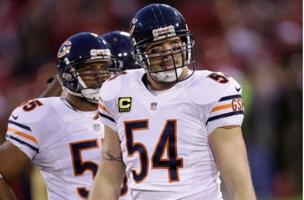 Former Bears middle linebacker Brian Urlacher is a Pro Football Hall of Fame finalist. — AP

