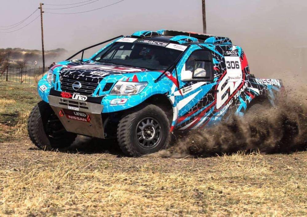 Essa Al-Dossari aiming for success in the Ha’il International Rally with his Nissan Navara.