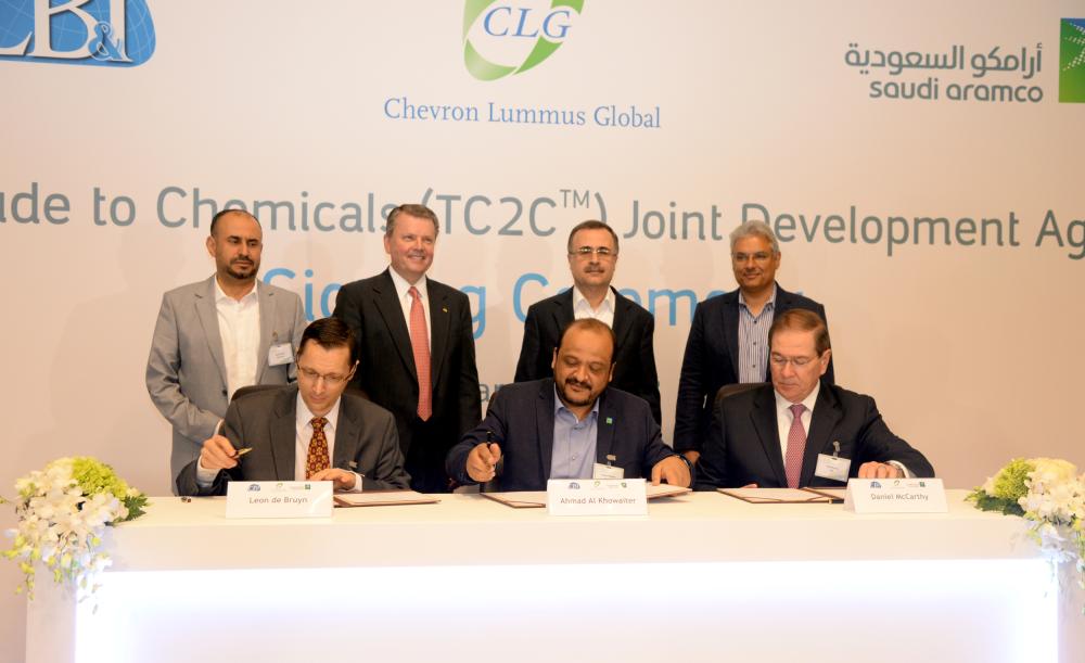 Aramco, CB&I & CLG sign Joint Development Agreement to scale up technology