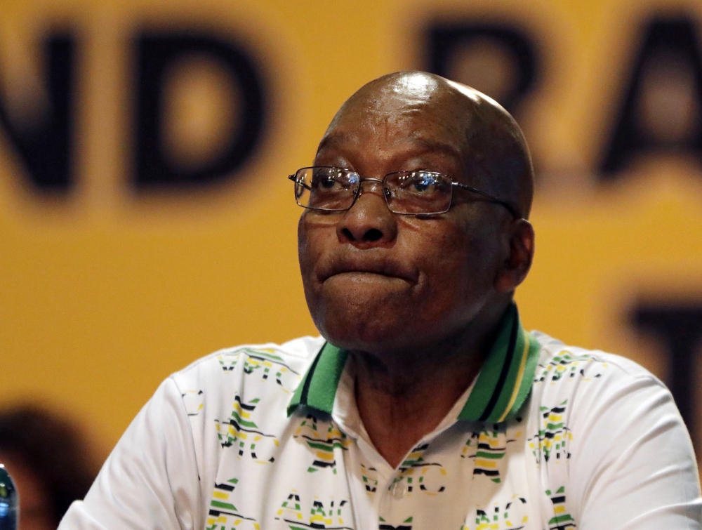 In this file photo, President Jacob Zuma, looks on at the African National Congress (ANC) elective conference in Johannesburg. — AP
