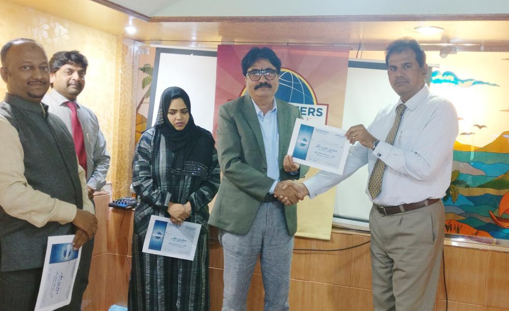 Urdu Toastmasters talk on justice in Izhaar Talk Masters meet
