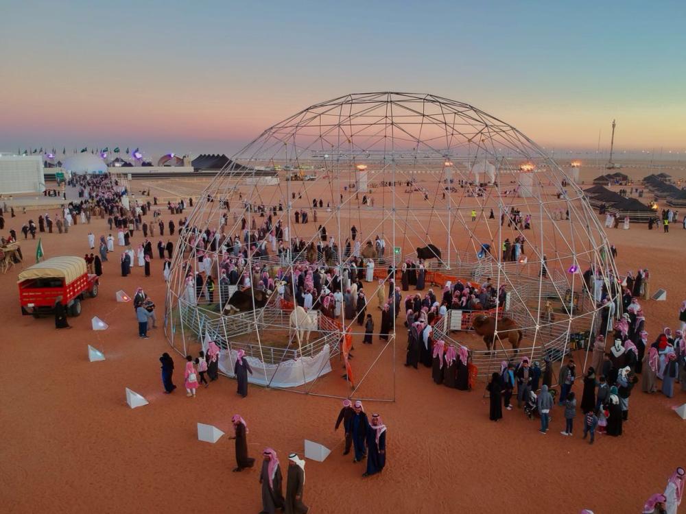 World’s tallest camel at the festival near Riyadh
