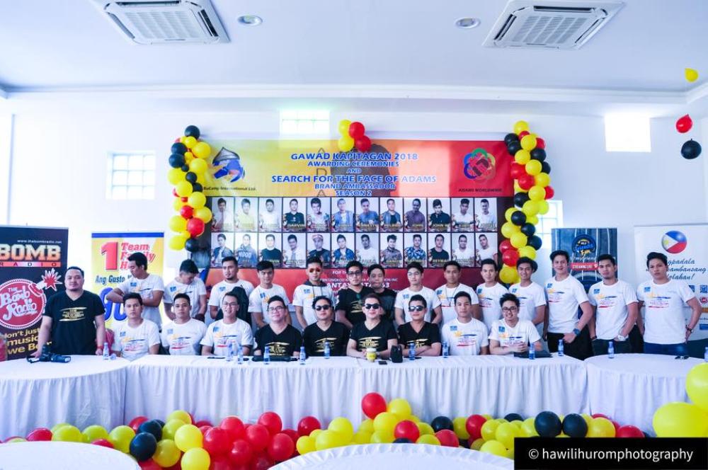 Top 24 contestants of Face of the Adam Pageant for men introduced to media and enthusiastic crowd in Riyadh last week. — Courtesy photo
