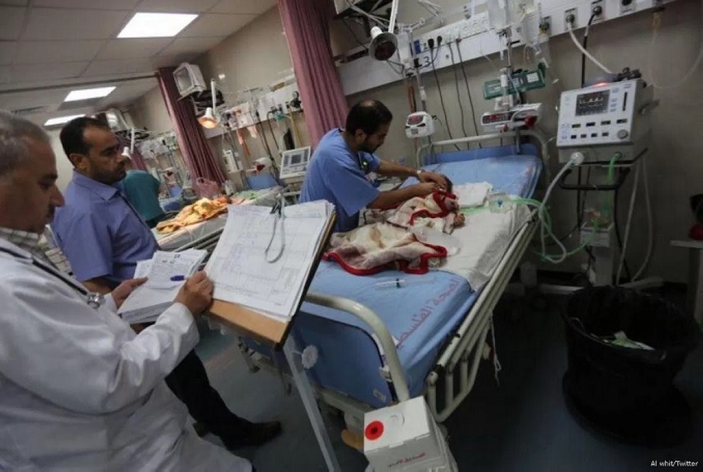 A child receives care at Beit Hanoun Hospital in Gaza. — Courtesy photo
