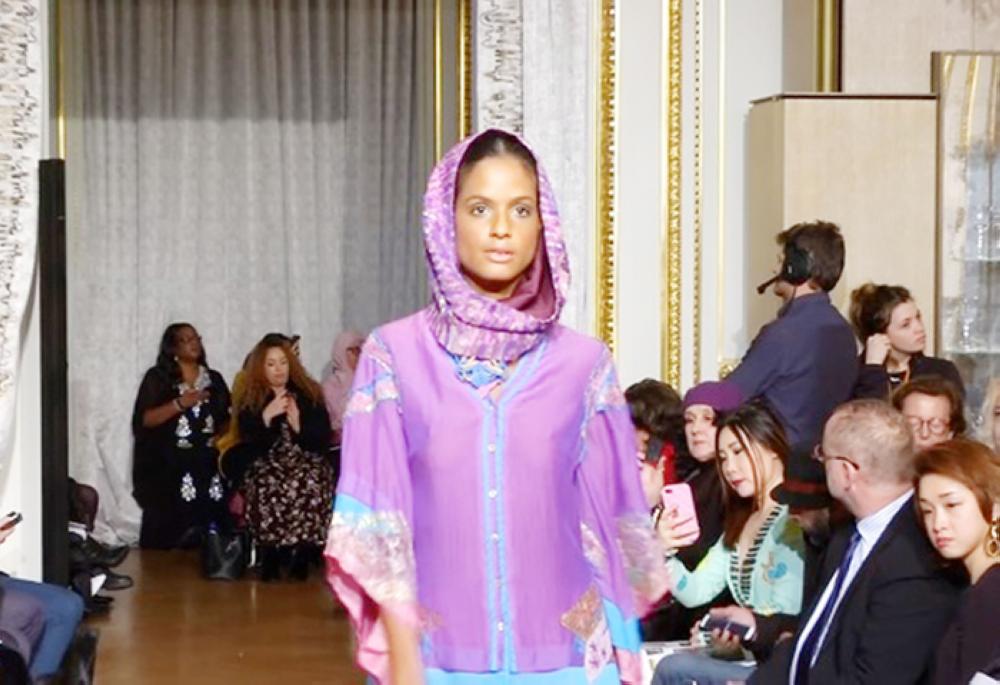 Covered on the catwalk: modest fashion in Paris