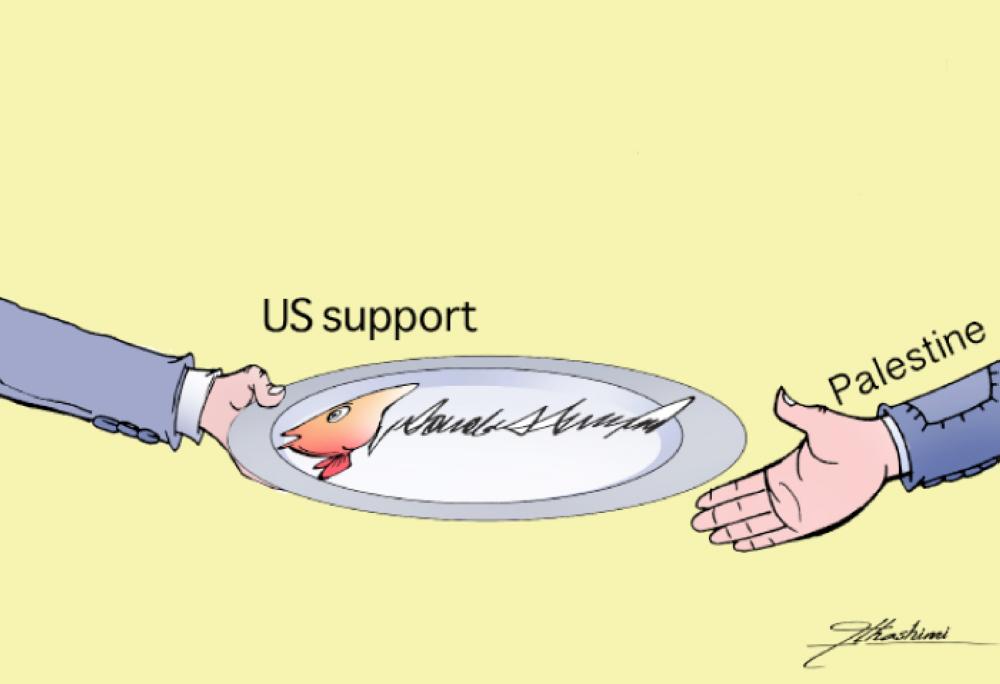 US support — Palestine