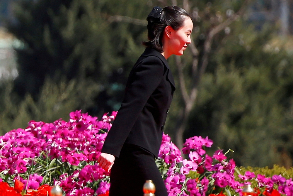 Kim Yo Jong, sister of North Korean leader Kim Jong Un, attends an opening ceremony of a newly constructed residential complex in Ryomyong street in Pyongyang, North Korea, in this April 13, 2017 file photo. — Reuters