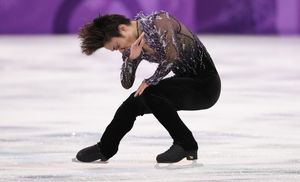 Shoma Uno of Japan competes during the Team Event Men Singles Skating short program at the Pyeongchang 2018 Winter Olympics in Gangneung Ice Arena, Gangneung, South Korea. — Reuters 