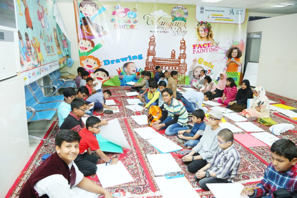 Vibrant Kids’ Corner on Telangana Day