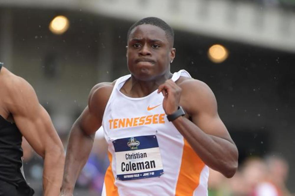 Christian Coleman, seen in this file photo, breezes home in 6.34 seconds at the US Indoor Track and Field Championships in Albuquerque, New Mexico.