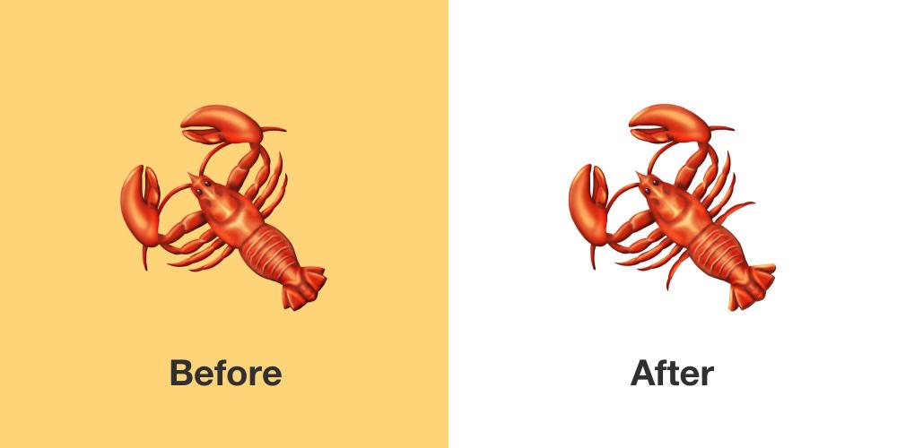 How many legs? New lobster emoji to be 'anatomically correct'