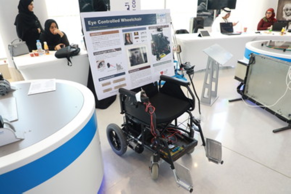 Eye-controlled wheelchair gives new hope to people suffering from paralysis (PRNewsfoto/Sharjah Government Media Bureau)