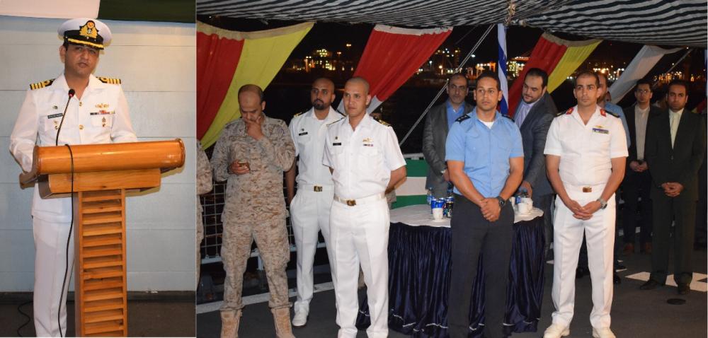 Saudi officials, diplomats feted aboard Pak frigate
