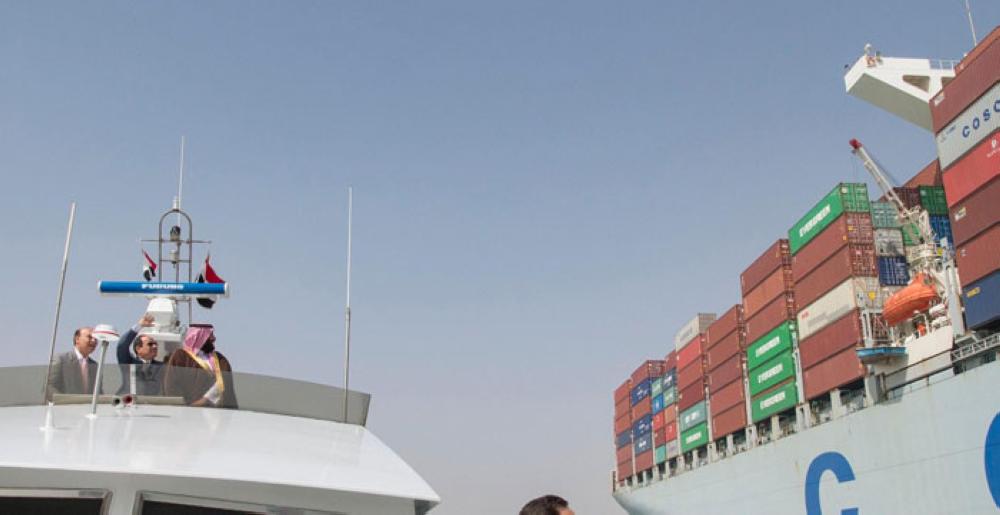 Sisi, Crown Prince inspect Suez Canal Economic Zone