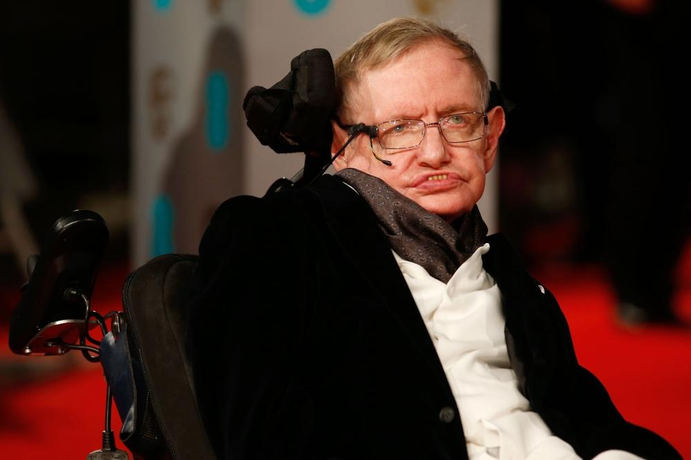 In this file photo taken on February 8, 2015, British scientist Stephen Hawking arrives for the BAFTA British Academy Film Awards at the Royal Opera House in London. — AFP
