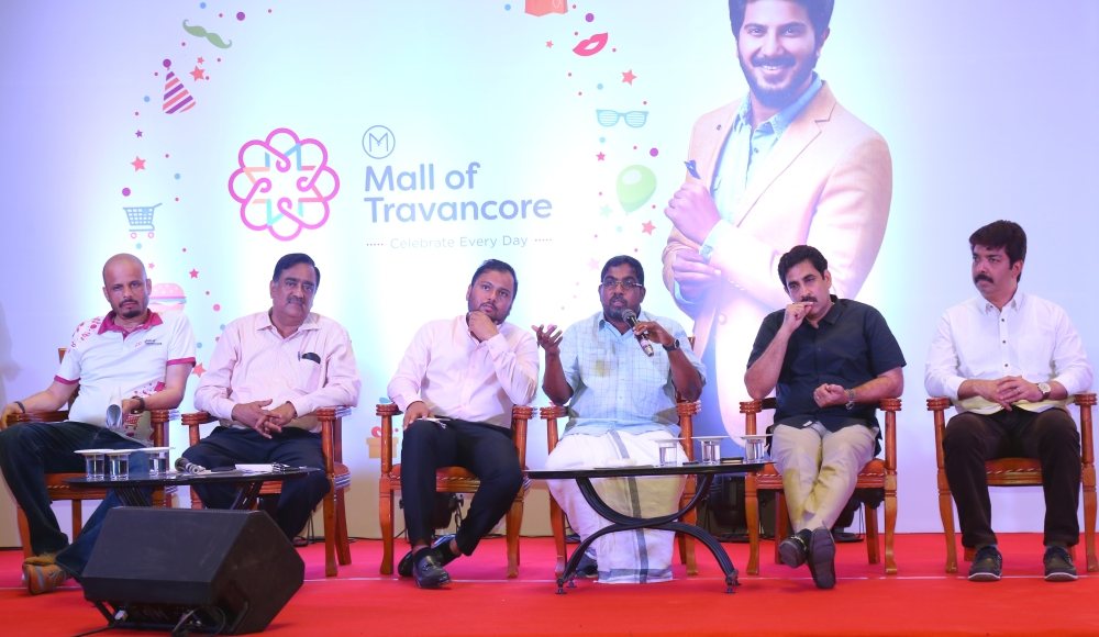 Officials at the soft launch of the Malabar Group’s Mall of Travancore. — Courtesy photo