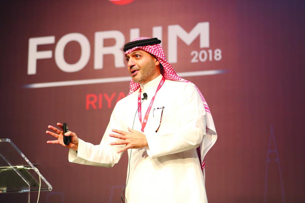 Mamduh Allam, Saudi Arabia general manager, F5 Networks, making a point. — Courtesy photo