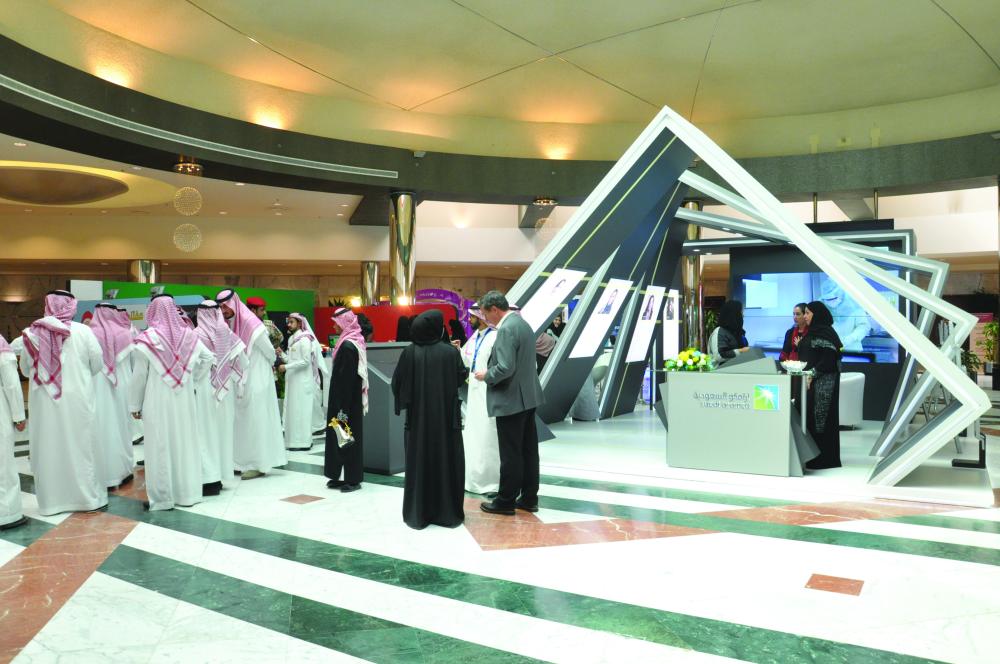 Yasser Mufti Saudi Aramco VP speaks at the Women In Leadership Forum Riyadh. — Courtesy photo