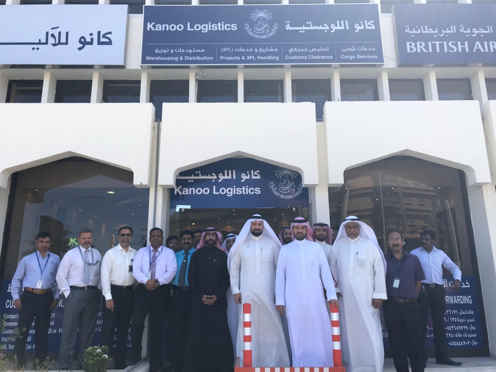 Kanoo officials at the inauguration of the new Kanoo Logistics office  in Kanoo building No. 1 Jeddah. — Courtesy photo
