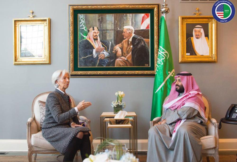 Crown Prince Muhammad Bin Salman visited the Innovation Lab at the Massachusetts Institute of Technology (MIT) in Boston on Saturday.