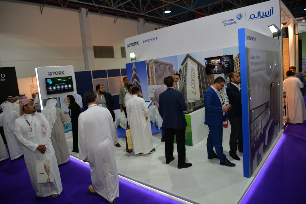 Al Salem Johnson Controls booth at the Hotel Show 2018