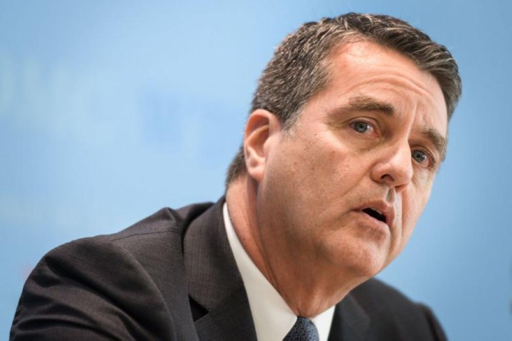 Escalation in the trade dispute between the US and China could derail the global recovery said World Trade Organization chief Roberto Azevedo, seen in this file photo. — AFP