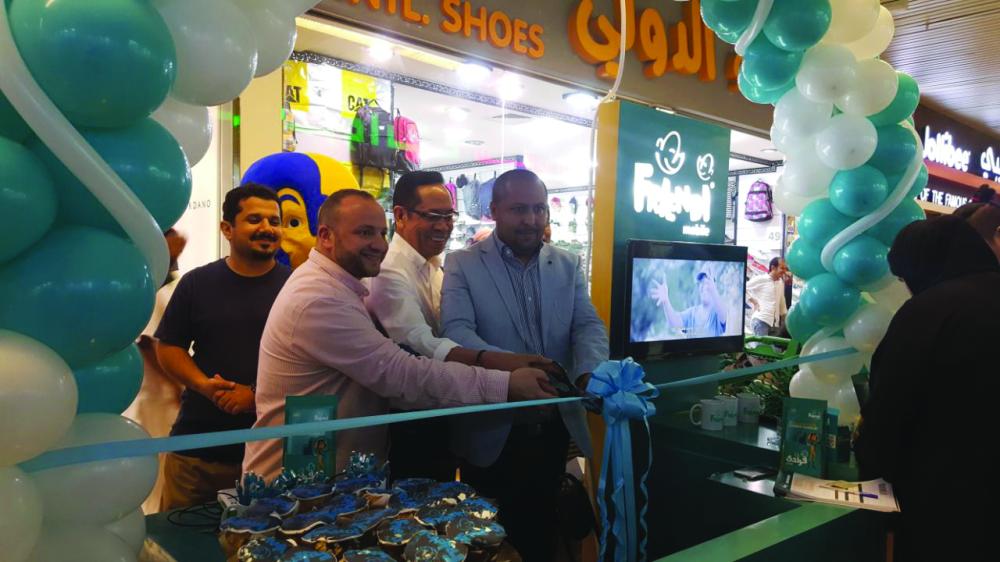 Aziz Amine, FRiENDi Marketing Director; Emy De Guzman, General Manager of Sky Freight; Albert De Guzman, Operations Manager of Sky Freight; and Billy Junn Tabares, Marketing Manager of Jollibee during the inaugural