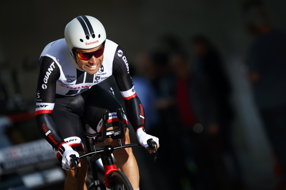 Australian rider Michael Matthews of team Sunweb in action during the prologue, a 4,02km race against the clock, of the 72nd Tour de Romandie UCI ProTour cycling race in Fribourg, Switzerland, on Tuesday. — EPA