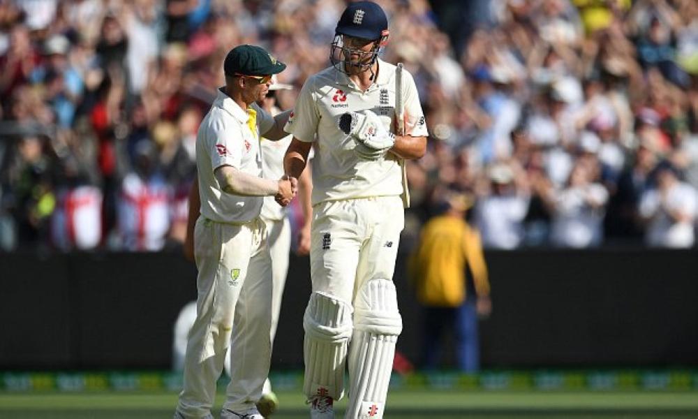 Alastair Cook, seen in the file photo with David Warner during an Ashes Test, has revealed England's players were 
