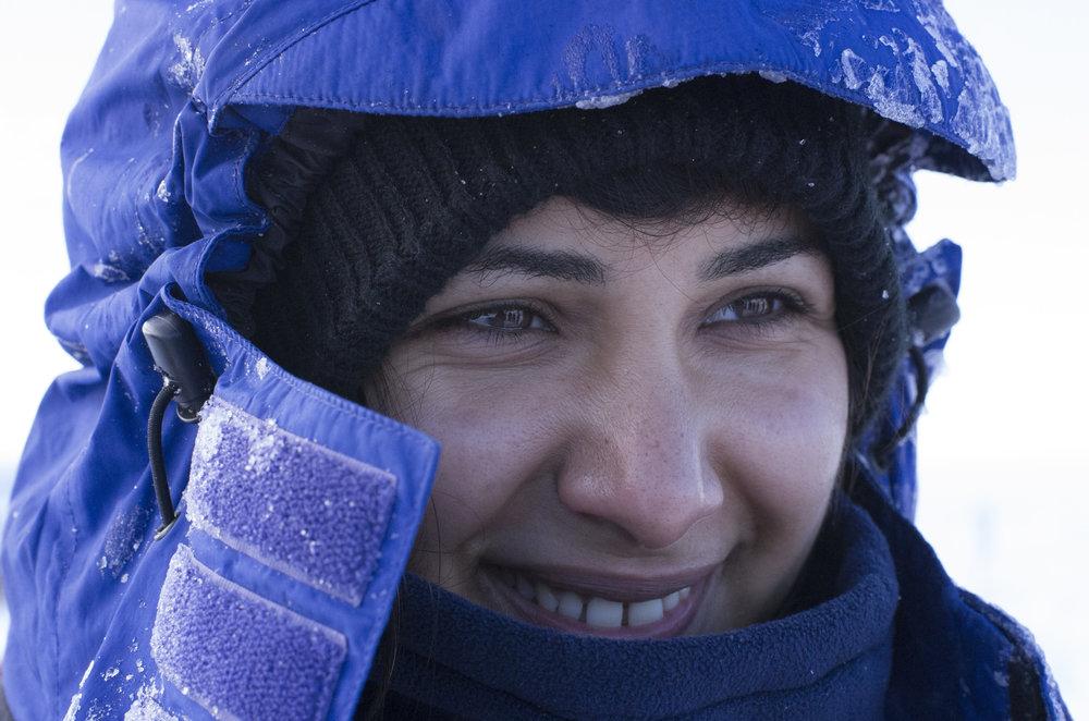 Mariam Hamidaddin, the Saudi member of the 11-member Euro-Arabian Polar Expedition.