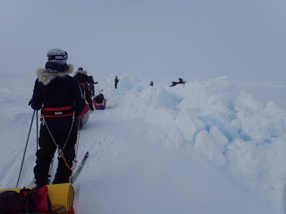 Mariam Hamidaddin, the Saudi member of the 11-member Euro-Arabian Polar Expedition.