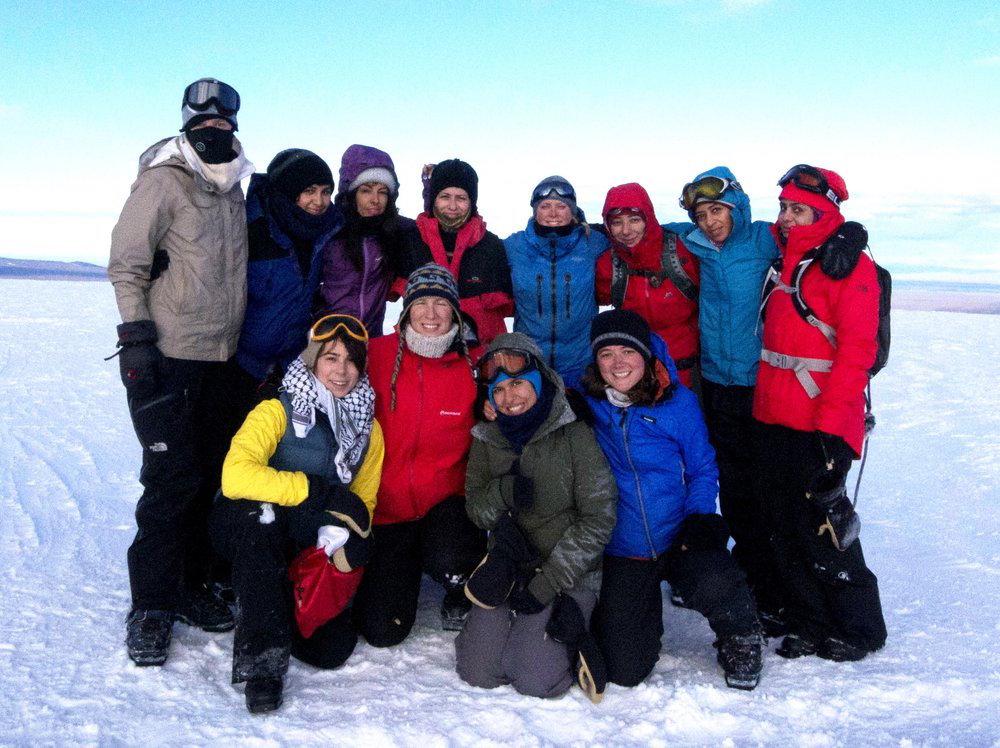 Mariam Hamidaddin, the Saudi member of the 11-member Euro-Arabian Polar Expedition.