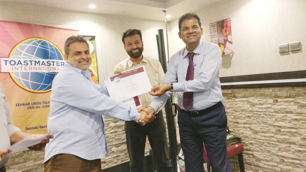 Izhaar Toastmasters club holds meeting on law