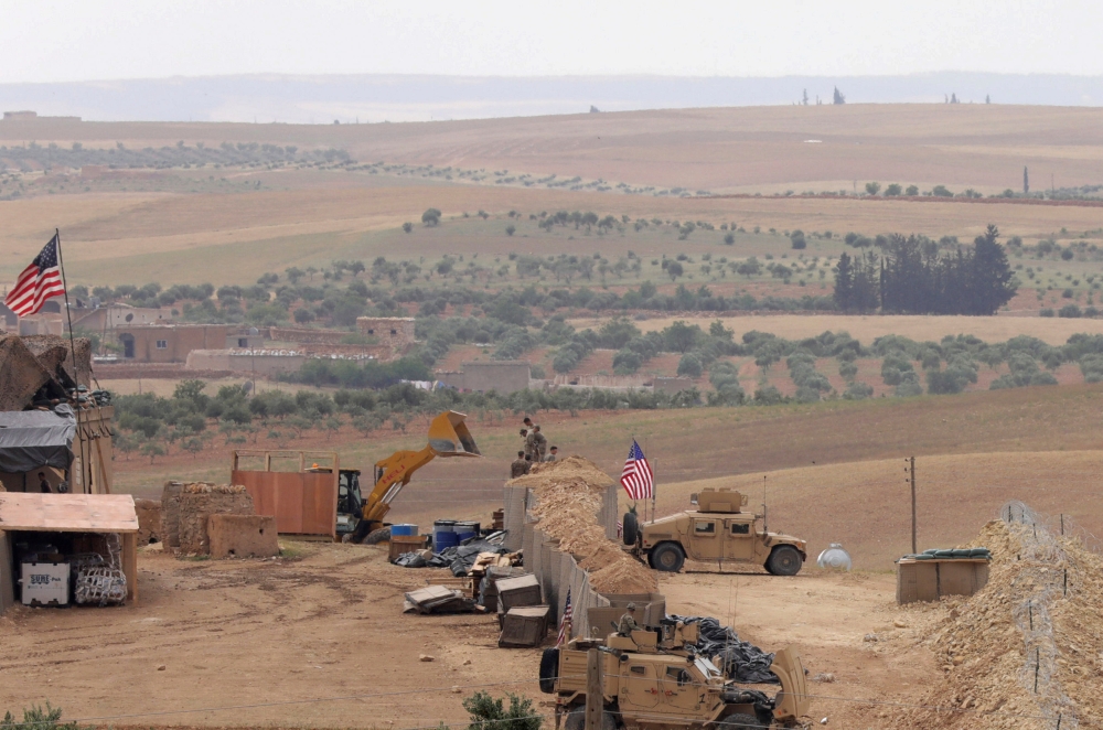 US forces set up a new base in Manbij, Syria. — Reuters