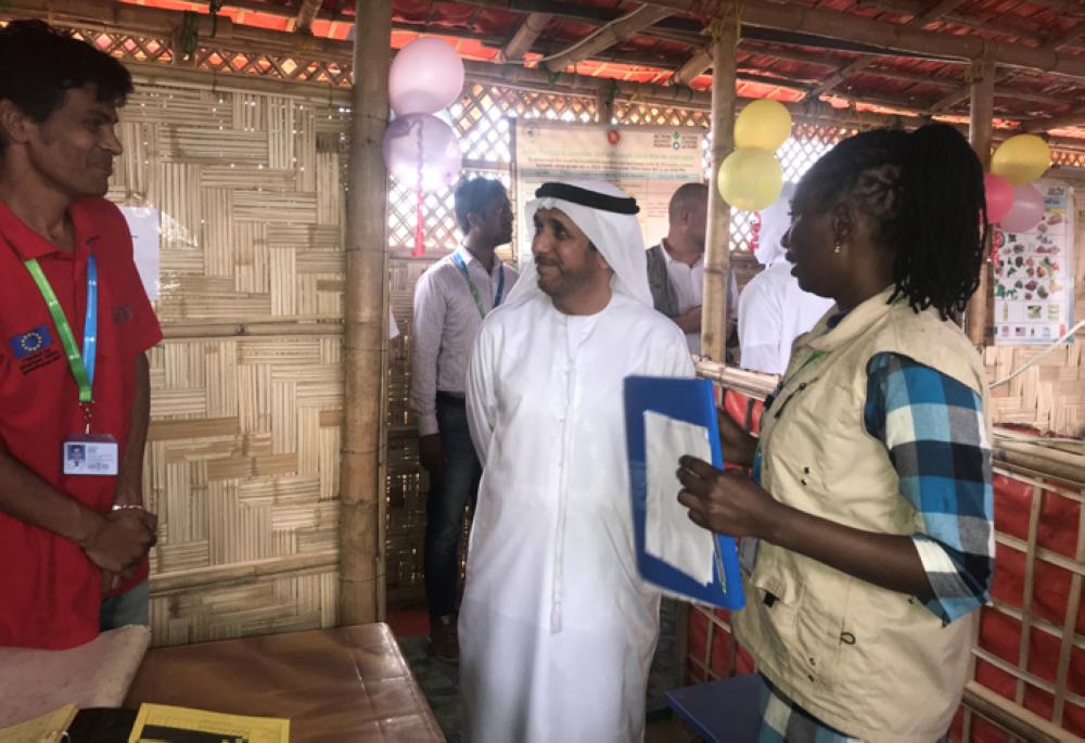 UAE foreign affairs and cooperation assistant minister  visits kutupalong and launches  cooperation on nutrition between UAE and UNHCR