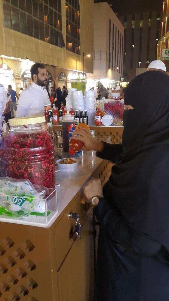 Balila, chopped liver: Many
women have stalls in Balad