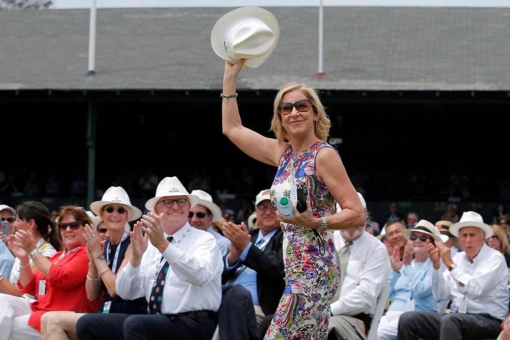 File photo: Hall of Fame player Chris Evert is introduced during induction ceremonies at the International Tennis Hall of Fame in Newport, Rhode Island, US, July 22, 2017. — Reuters