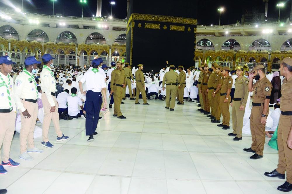 The emergency security plan helped prevent accidents in the Grand Mosques during Tuesday's rain.