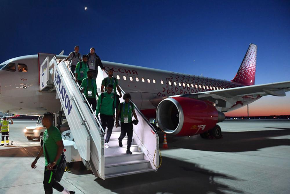 Saudi soccer team lands safely in Rostov after plane’s engine fault