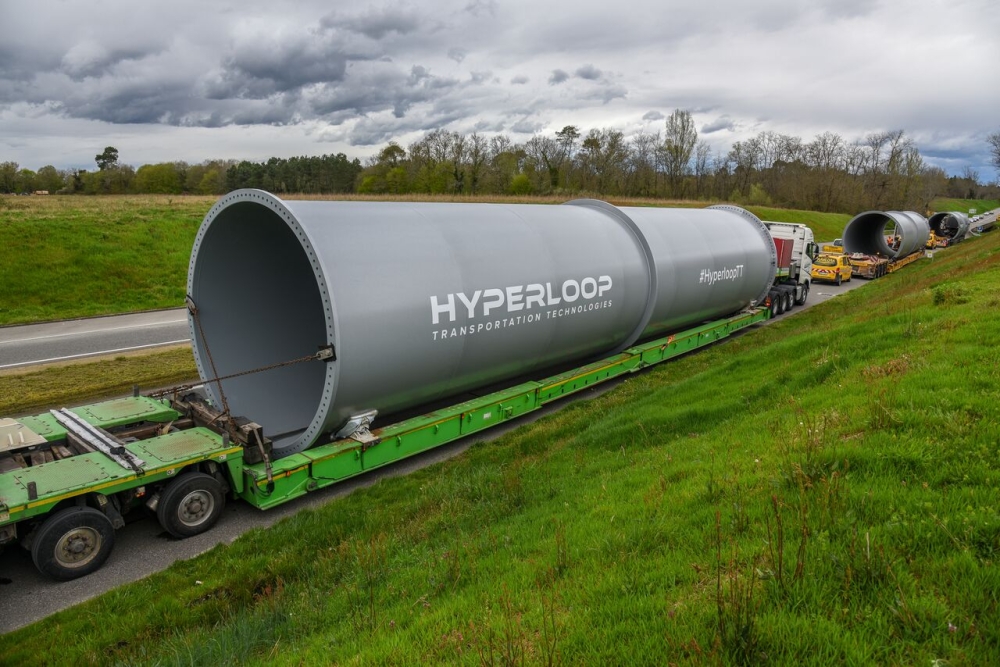 HyperloopTT capsule in tube