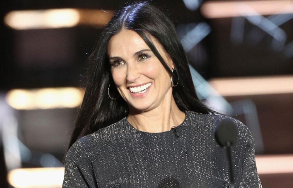 Demi Moore speaks onstage during the Comedy Central Roast of Bruce Willis at Hollywood Palladium in Los Angeles, California on Monday. - AFP